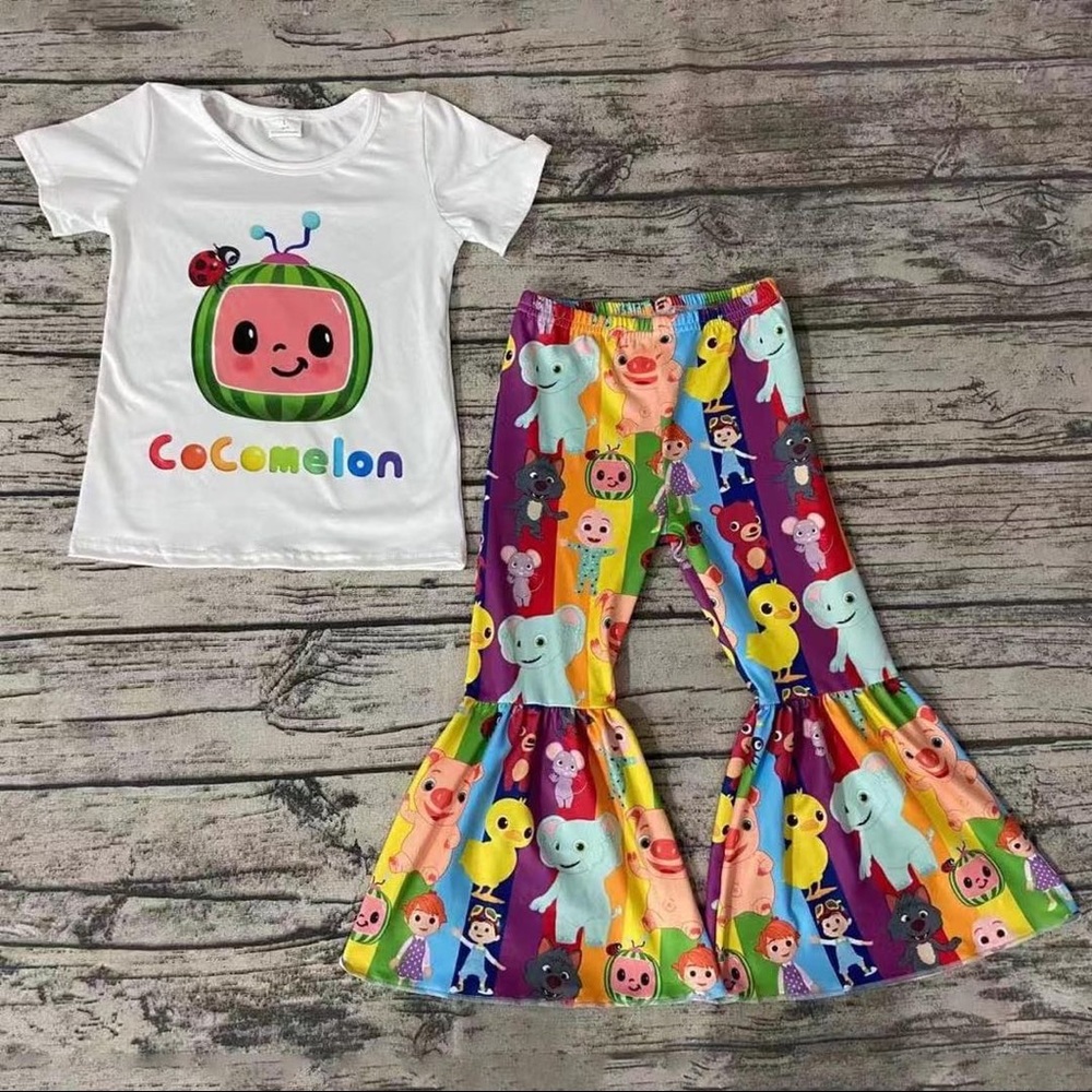 Cocomelon colorful cute pants set